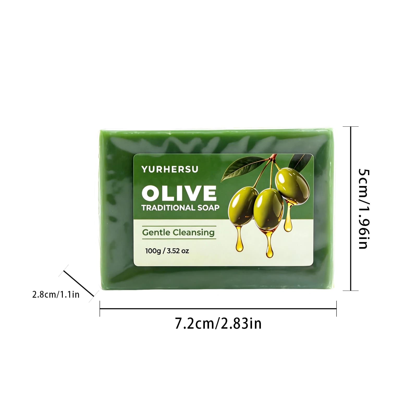 Savon artisanal à l'huile d'olive, nourrissant et hydratant, pour le visage, le corps et les cheveux