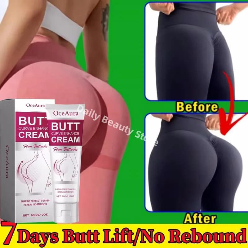 Crème de levage des fesses, Massage de croissance des hanches et des seins, prévient l'affaissement des seins, crème d'agrandissement des fesses plus grande et modelante