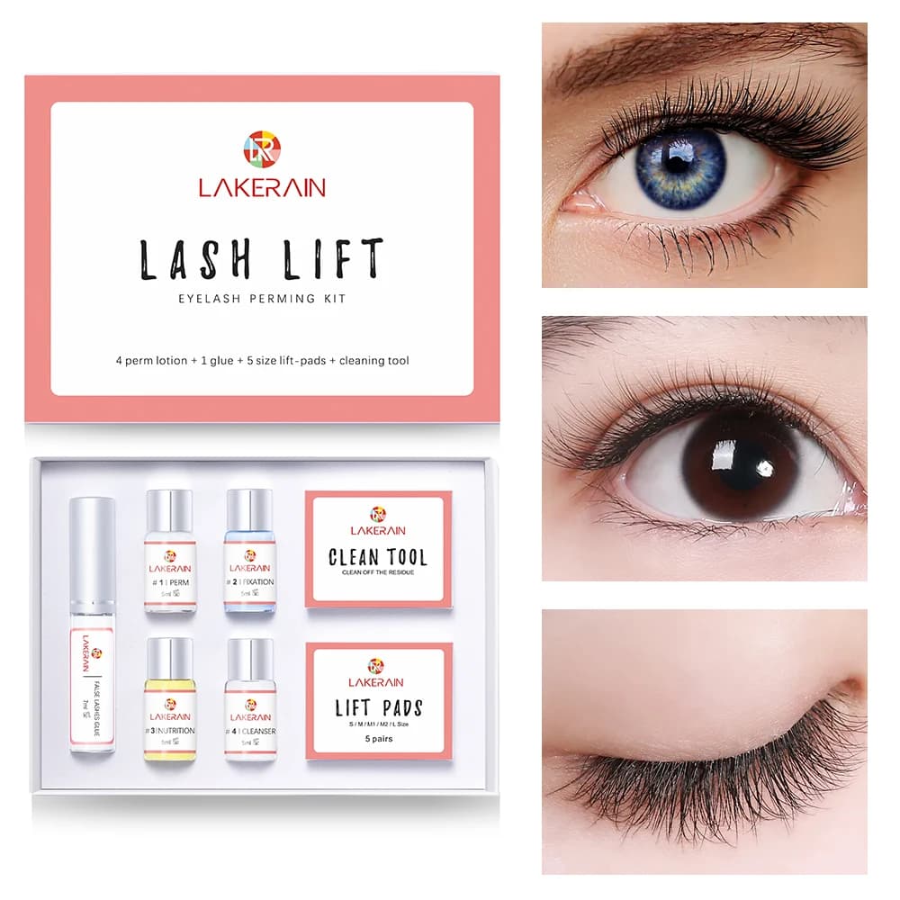 Kit de levage de cils semi-continu, rehausseur de cils, permanente, gratitude, fixation, colle, laser bouclé, salon de beauté, usage domestique, Pro