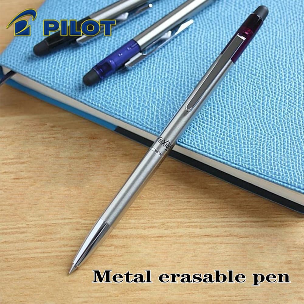 Pilot Frixion Ball Slim, stylo à bille en métal effaçable, 0.38mm, stylo à bille, papeterie Kawaii pour la rentrée scolaire, 1 pièce