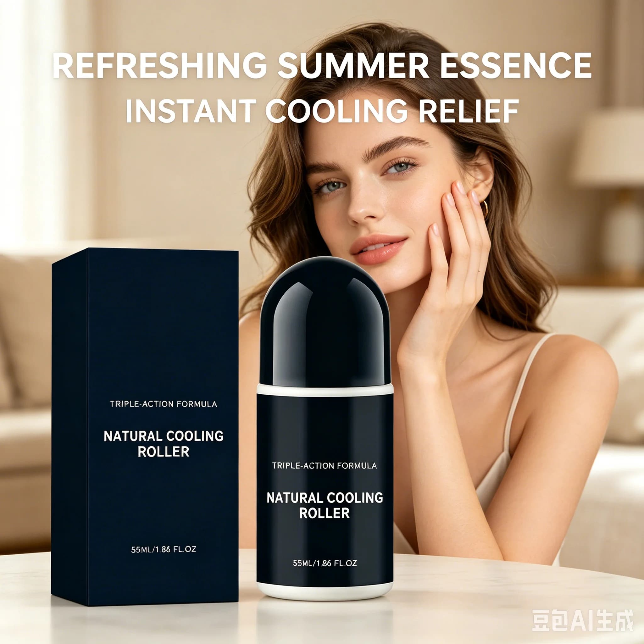 Huile de massage rafraîchissante naturelle, soulagement de la fatigue, apaise et calme la peau chaude, absorption rapide, non collante, effet rafraîchissant instantané, huile rafraîchissante estivale