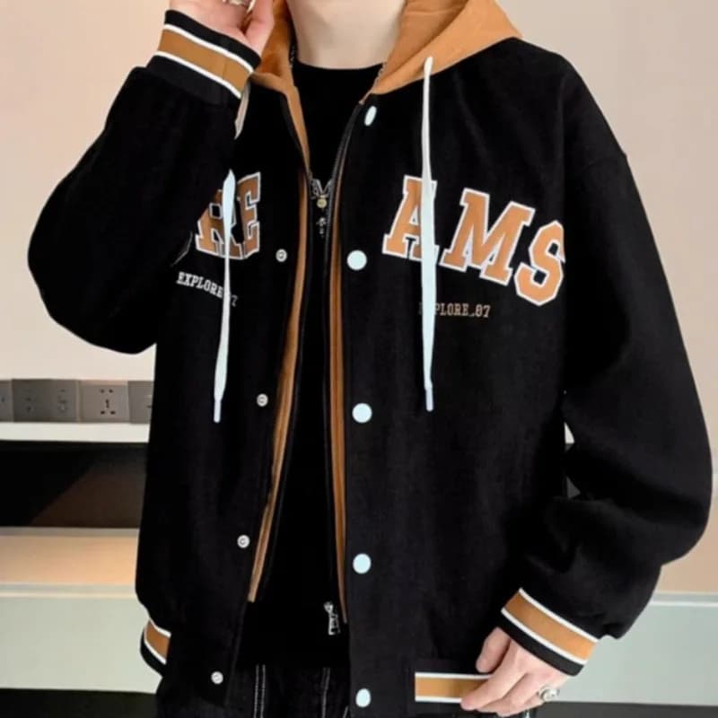 Veste à capuche à manches longues pour hommes