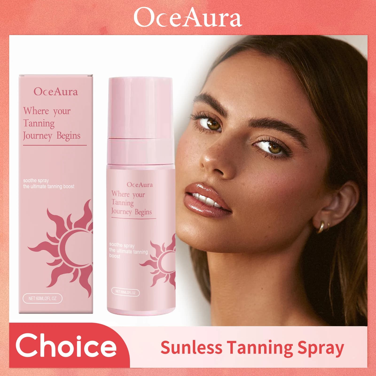 Spray autobronzant pour peau de blé
