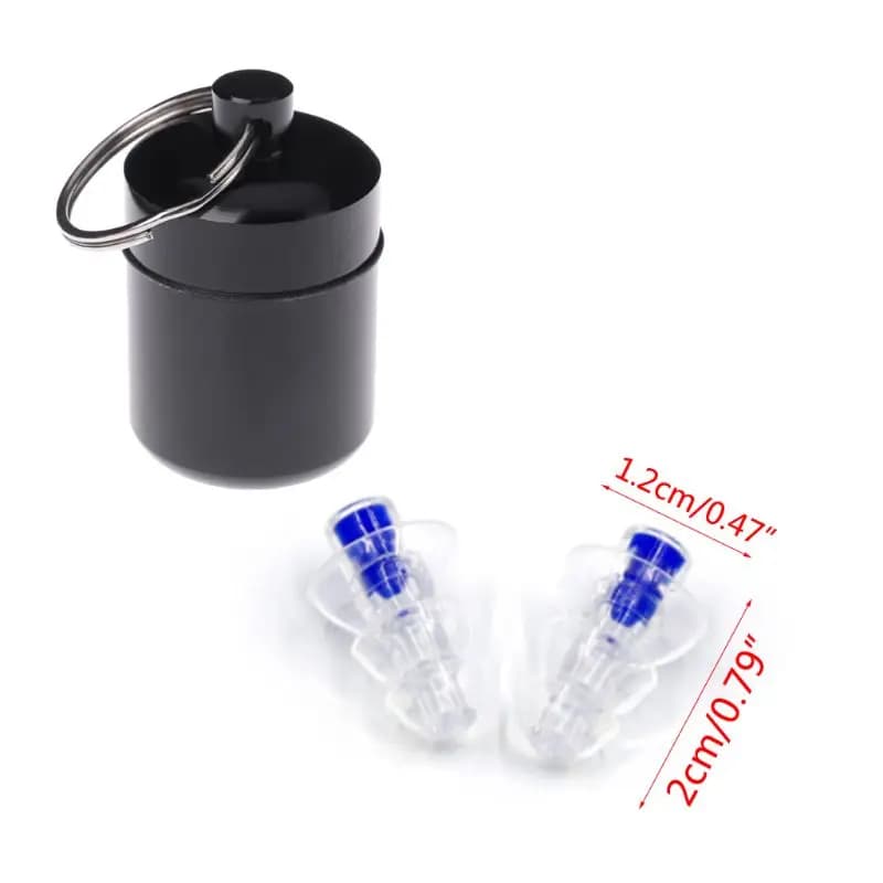 2 bouchons d'oreilles musicaux, réduction du bruit, réutilisables, pour bouchons d'oreille flexibles en Silicone
