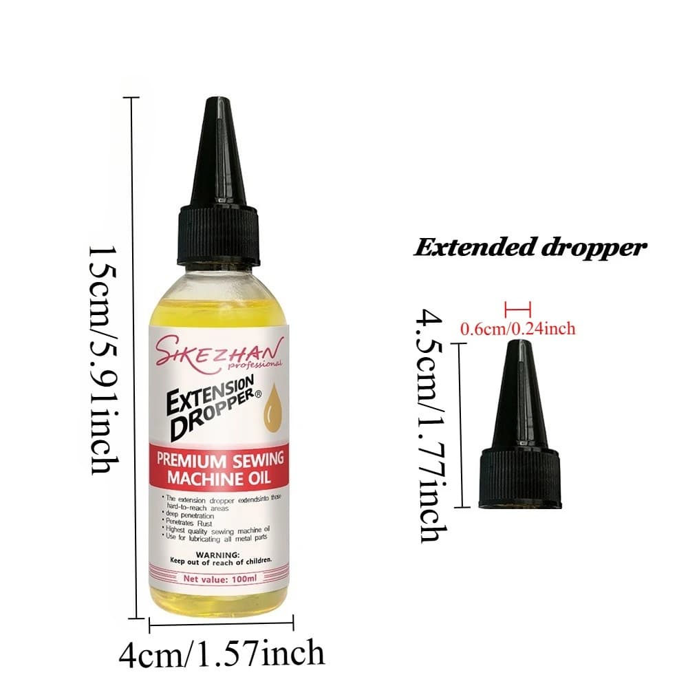 Huile lubrifiante professionnelle pour machine à coudre, pénétration profonde, prévention de la rouille et entretien pour un glissement fluide, 100 ml, SIKEZHAN