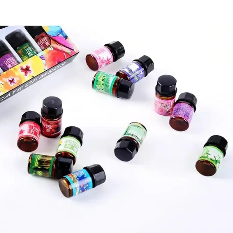 12 pièces 3ML désodorisant plante naturelle aromathérapie huile essentielle climatisation parfum arôme diffuseur parfum humidificateur