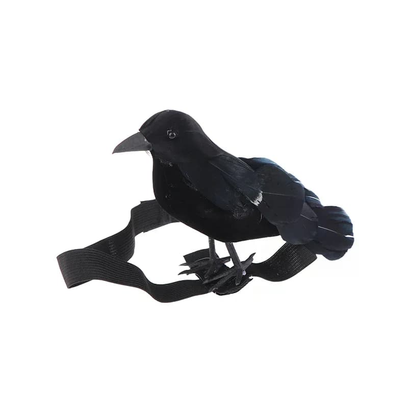 Simulation de corbeau noir avec bande élastique d'épaule