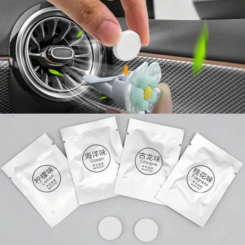 10/20/40 pièces pièces désodorisant supplément solide voiture parfum voiture climatiseur évent Auto recharge sortie d'air pour diffuseur de ventilation