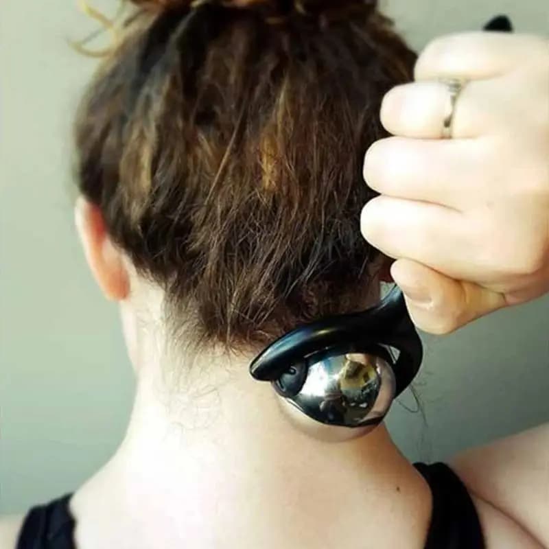 Rouleau de boule de massage – pour les tissus profonds et les muscles douleurs, soulagement de la rigidité et du stress, du corps, du cou, du dos, du pied, de la fasciite plantaire