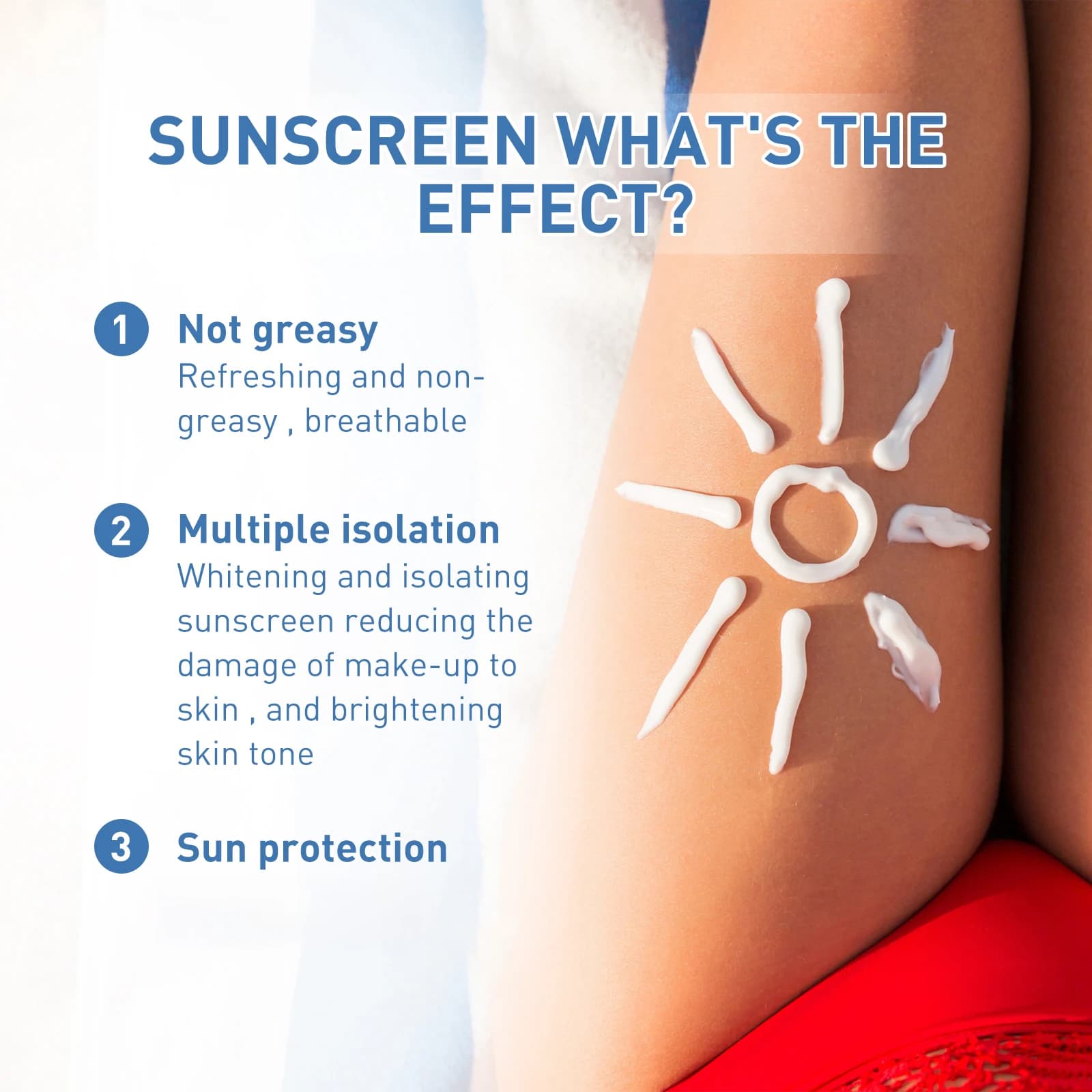 Crème solaire anti-brillance SPF50 PA+++ pour peaux grasses, fini mat, éclaircissante, légère, non grasse, hydratant visage, lotion pour le visage