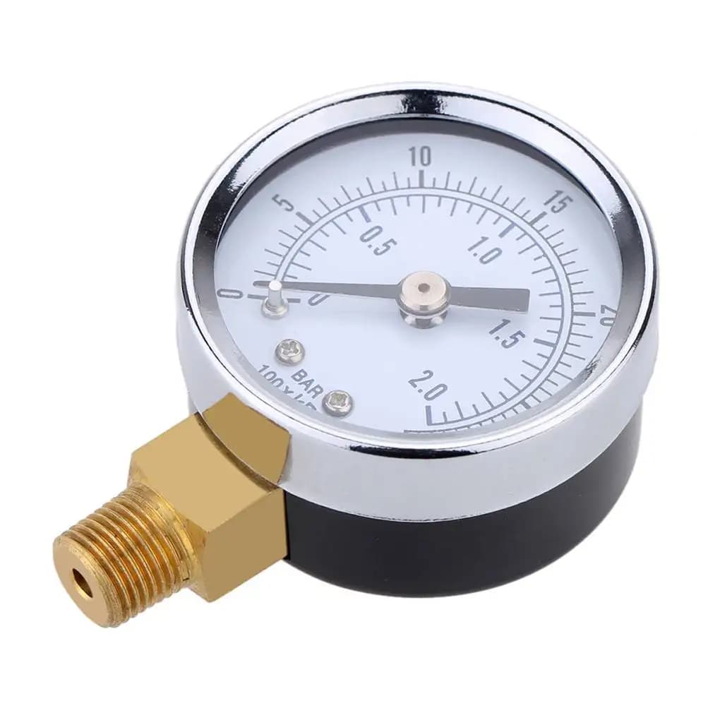 Mini manomètre Portable 0-30 PSI 0-2bar NPT, huile et eau, compresseur d'air à Double échelle, pression hydraulique