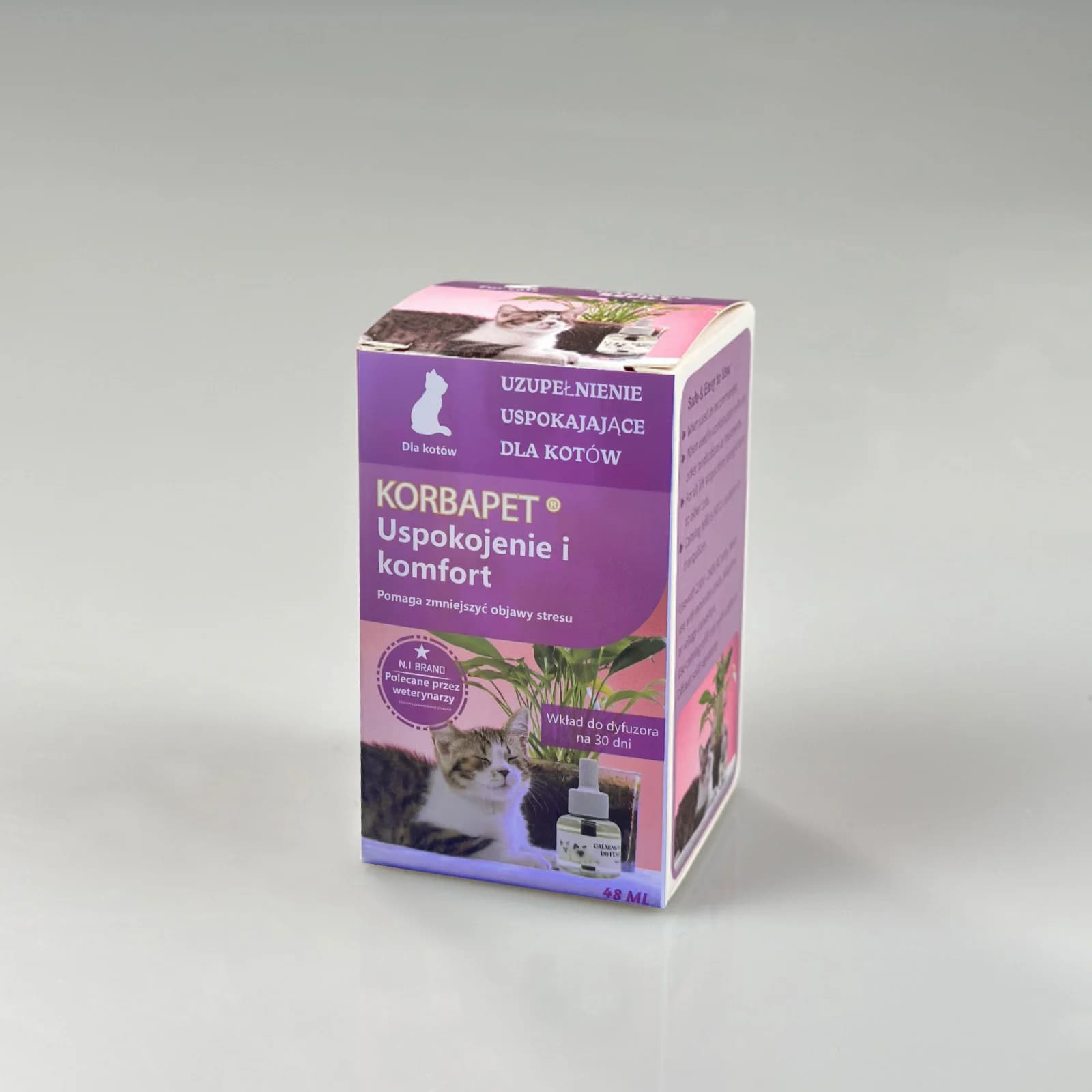 Spray apaisant aux phéromones pour chats 48 ml – Prévient les griffades et les urinations indiscriminées – Phéromone anti-stress pour chats
