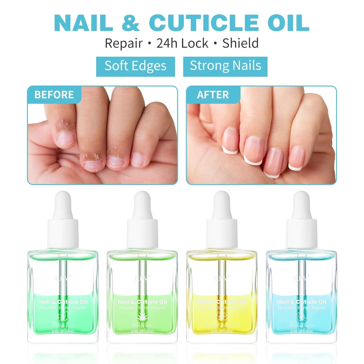 Huile pour cuticules Ocean Breeze - Répare