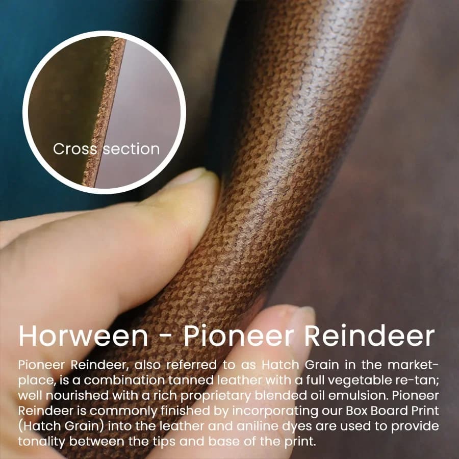 Étui en cuir véritable fait main YMW Horween pour iPhone 17 Pro / 17 Pro Max – Housse de téléphone de luxe en cuir de vachette huilé à effet pull-up pour affaires