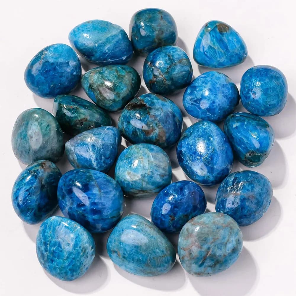 Cristaux de Quartz Apatite bleue naturelle et pierres de guérison