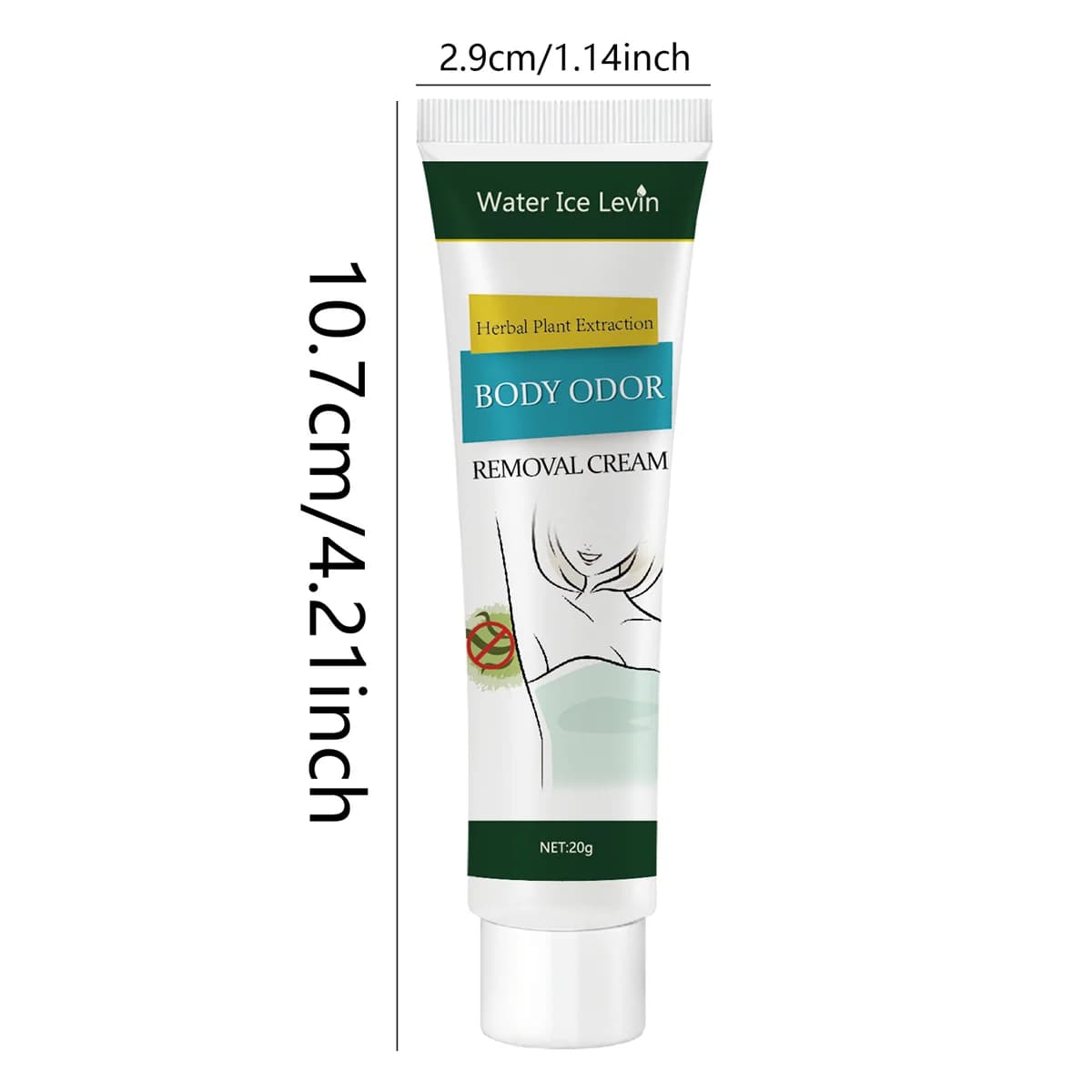 Crème déodorante à l'essence de plantes – Anti-allergique, fraîcheur longue durée, hydratante, adaptée aux aisselles et tout le corps, toutes les couleurs de peau, portable, unisexe
