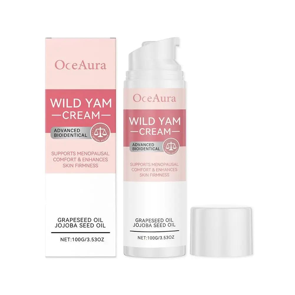 Nouvelle crème d'igname sauvage pour l'équilibre des hormones ménopause apaisante réduire les flashs chauds crème pour le corps Lotion hydratante nourrissante pour le corps