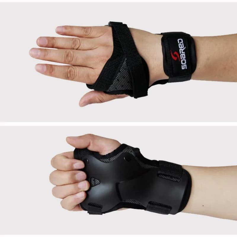 Patinage à roulettes Support de poignet Gym Ski Protège-poignet Patinage Main Snowboard Protection Ski Paume Protecteur pour Hommes Femmes Enfants