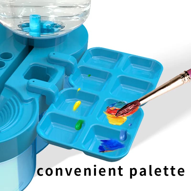 Nettoyeur de pinceaux de peinture à base d'huile et d'eau, boîte de rinçage, livres de peintures, fournitures d'art