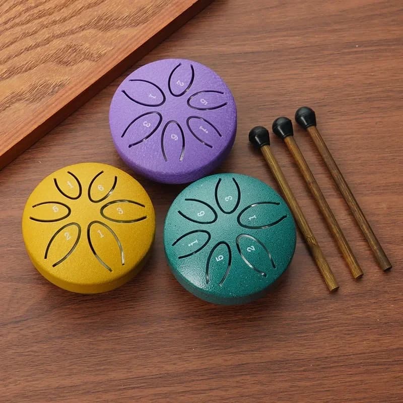 Tambour à langue en acier de 3 pouces
