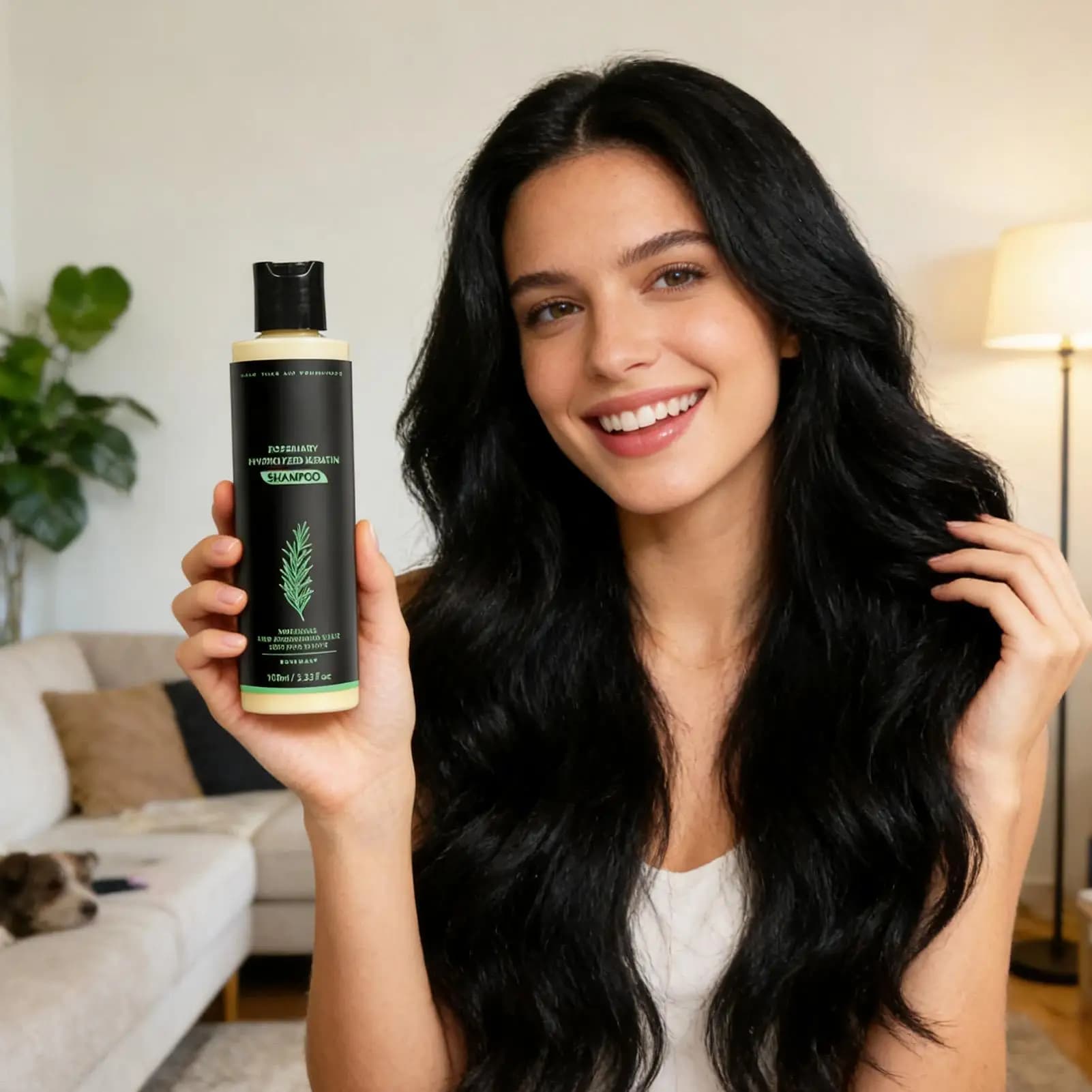 Shampooing Fortifiant et Nourrissant 100ml pour la Croissance Capillaire, Soin du Cuir Chevelu Anti-Chute pour Hommes et Femmes, Post-partum et Perte de Cheveux Saisonnière