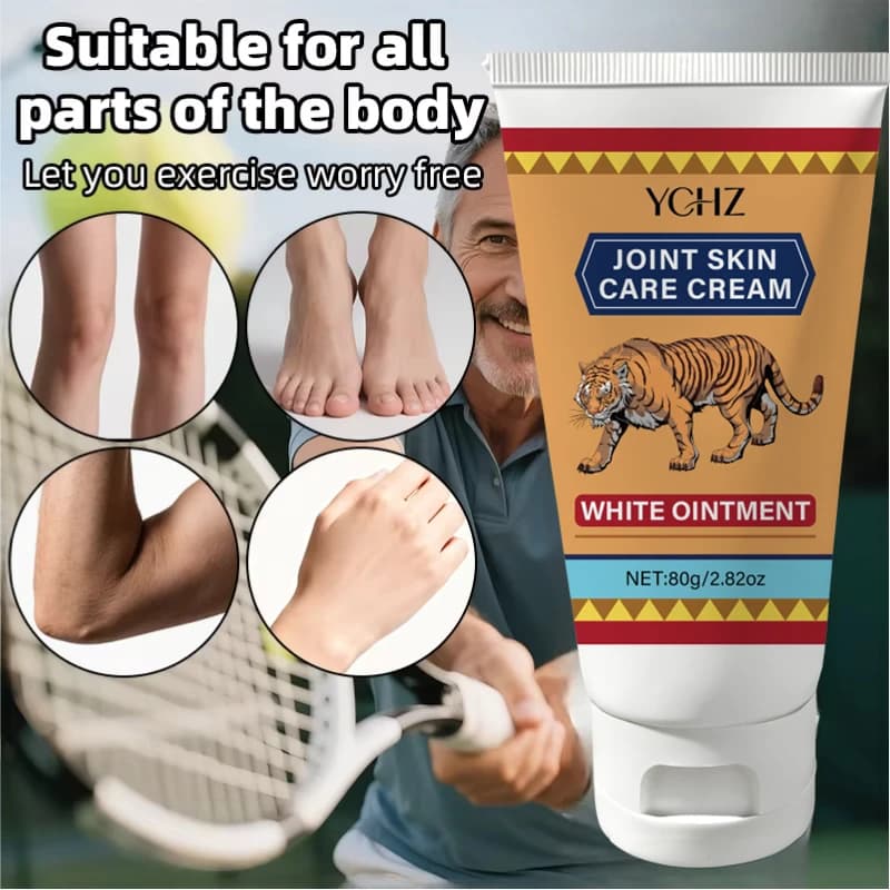 Stick de crème de massage corporel Tiger, contenant une mélange de vitamine E et d'huile d'olive, hydrate en profondeur, facile à appliquer, non gras - 80g