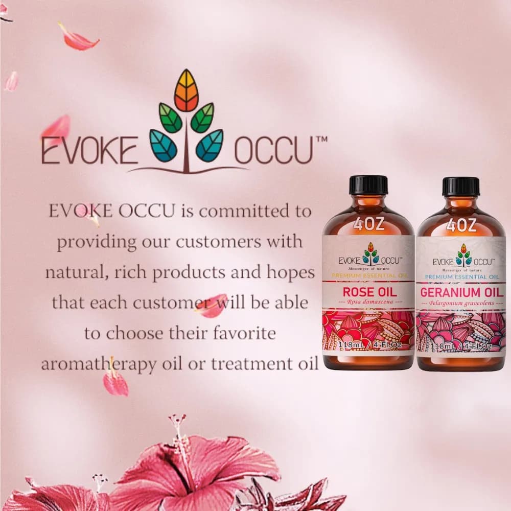 EVOKE OCCU 118ML/4 Fl.Oz. Huiles essentielles pures pour diffuseur de parfum, humidificateur, aromathérapie, massage, fabrication de bougies, savon, bain