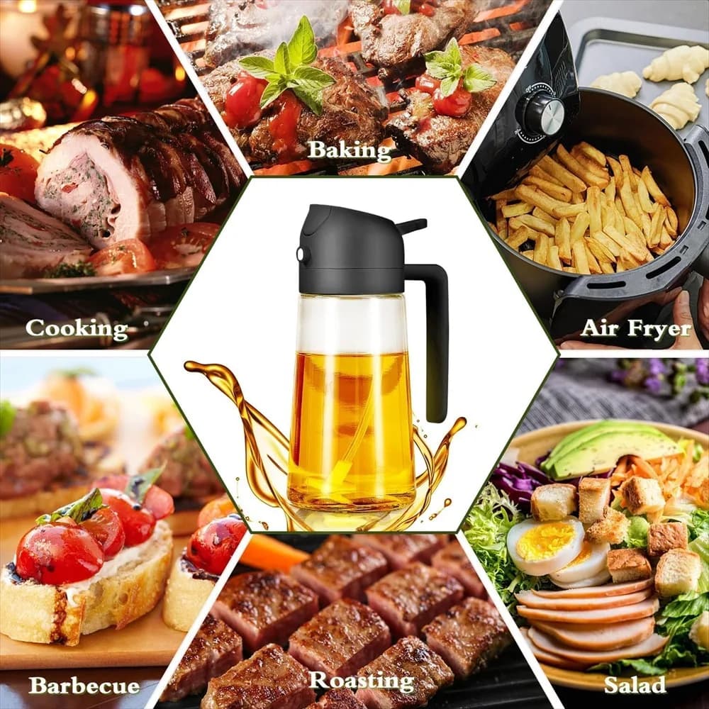 Pulvérisateur d'huile d'olive 16oz/470ml pour la cuisson-distributeur