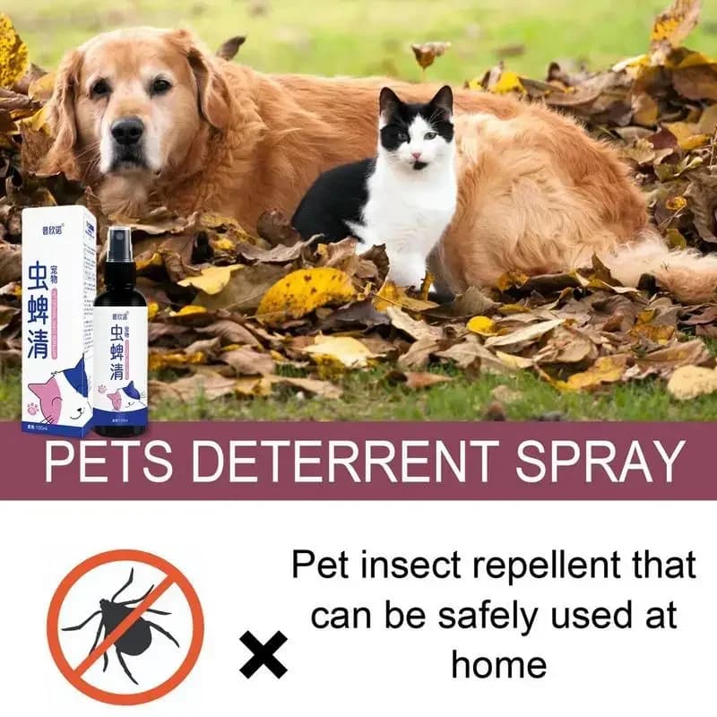 Gouttes anti-puces pour animaux de compagnie, 100ml, insectes, poux, dissolvant d'insectes, Spray, formule concentrée de puces et de tiques, dissolvant de puces pour animaux de compagnie