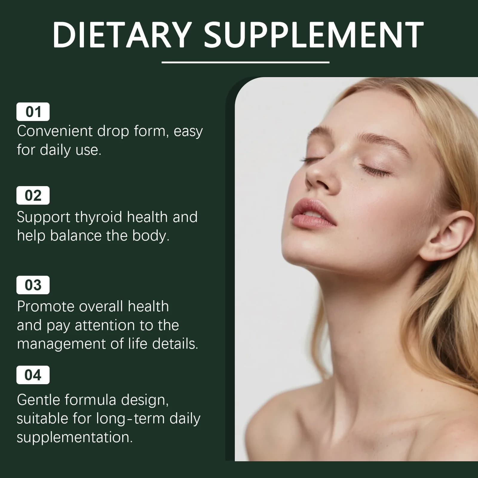 DOCTEAT Gouttes pour la Santé de la Thyroïde : Stimule le Métabolisme