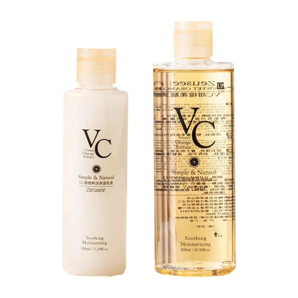 VC – tonique Orange douce, hydratant, grande capacité, compresse humide, rafraîchissant, délicat, contrôle de l'huile, eau brillante
