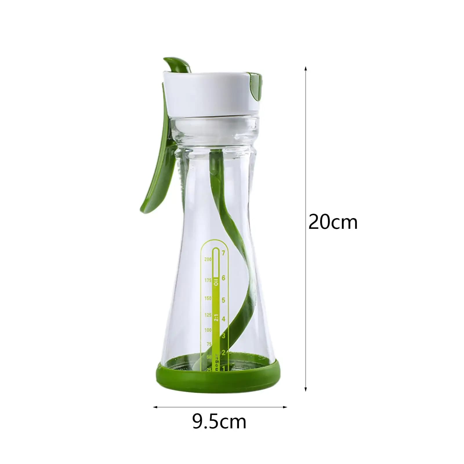 Shaker à salade 200ml Zones de versement faciles Conteneur de cordon de vinaigre fait maison aissces centre commercial pour les rassemblements BBQ Fêtes en plein air Pique-nique