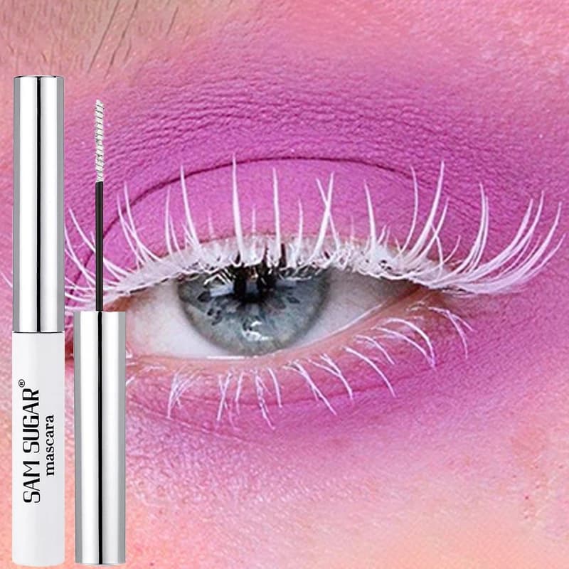 Mascara à friser coloré, brosse Fine, allonge les cils, épais, imperméable, bleu, naturel, vert, maquillage pour les yeux d'halloween