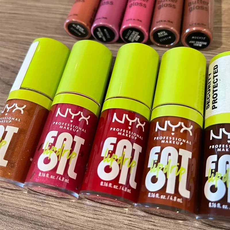 Rouge à lèvres liquide NYX Fat Oil, brillant à lèvres effet miroir durable, hydrate les lèvres, répare, brillant, nourrissant, huile à lèvres cosmétique