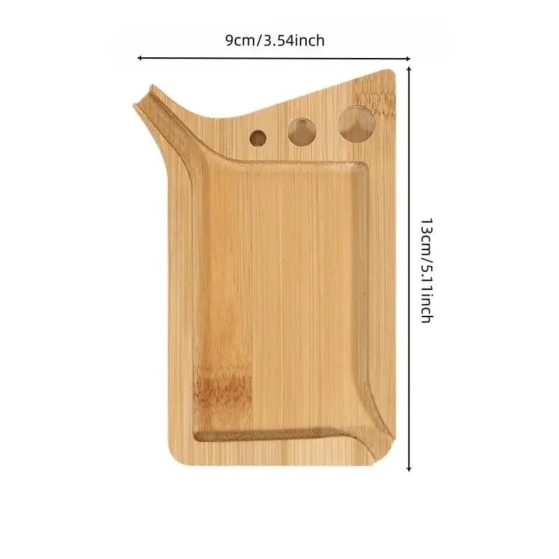 Plateau à rouler en bois pour herbes et tabac