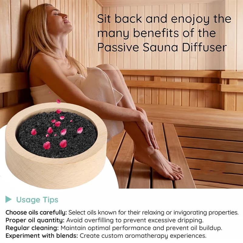 Diffuseur d'huiles essentielles de roche de lave en bois, aromathérapie naturelle pour Sauna, bureau, chambre à coucher, salle de bain pour la maison, les bureaux, le Yoga,