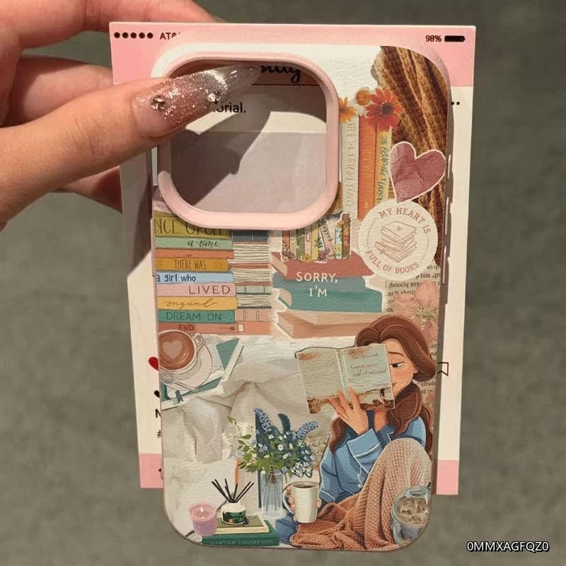 Étui à motif Journal de Fille Liseuse pour Samsung Galaxy S26 S25 FE S24 Ultra S23 Plus S22 S21 A16 A15 A26 A36 A56 5G