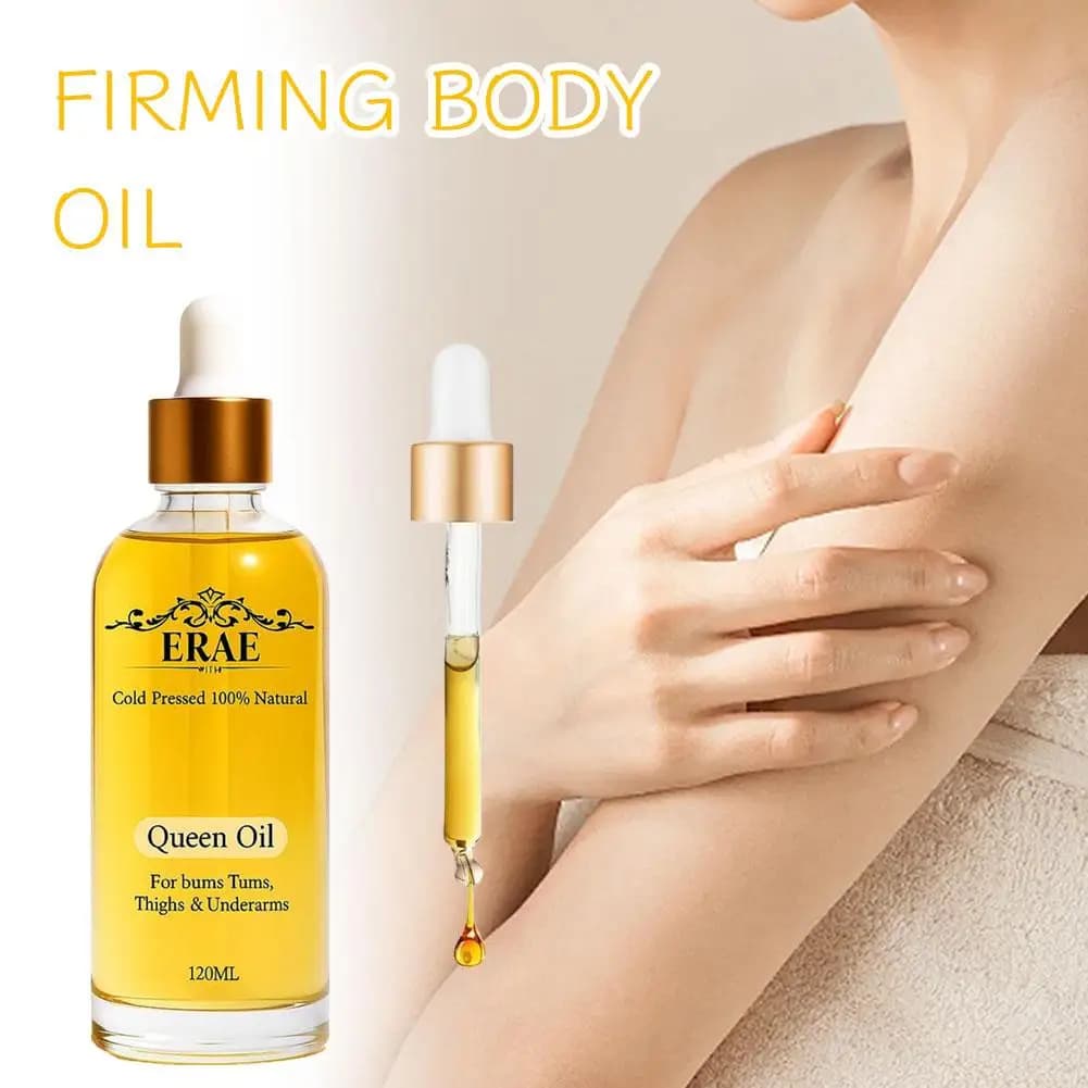 Huile corporelle ERAE hydratante en profondeur 120ml, riche en huiles essentielles végétales naturelles, raffermit, restaure l'élasticité de la peau, nourrissante pour le corps