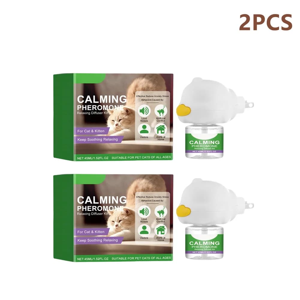 Diffuseur apaisant au phéromone pour chat, soulage efficacement l'anxiété, le stress, apaisant sans irritation, ingrédients doux, 45ML