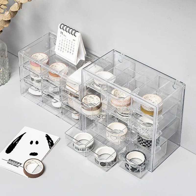 Boîte de rangement multifonctionnelle pour cosmétiques, produits de soins de la peau, bijoux, maquillage