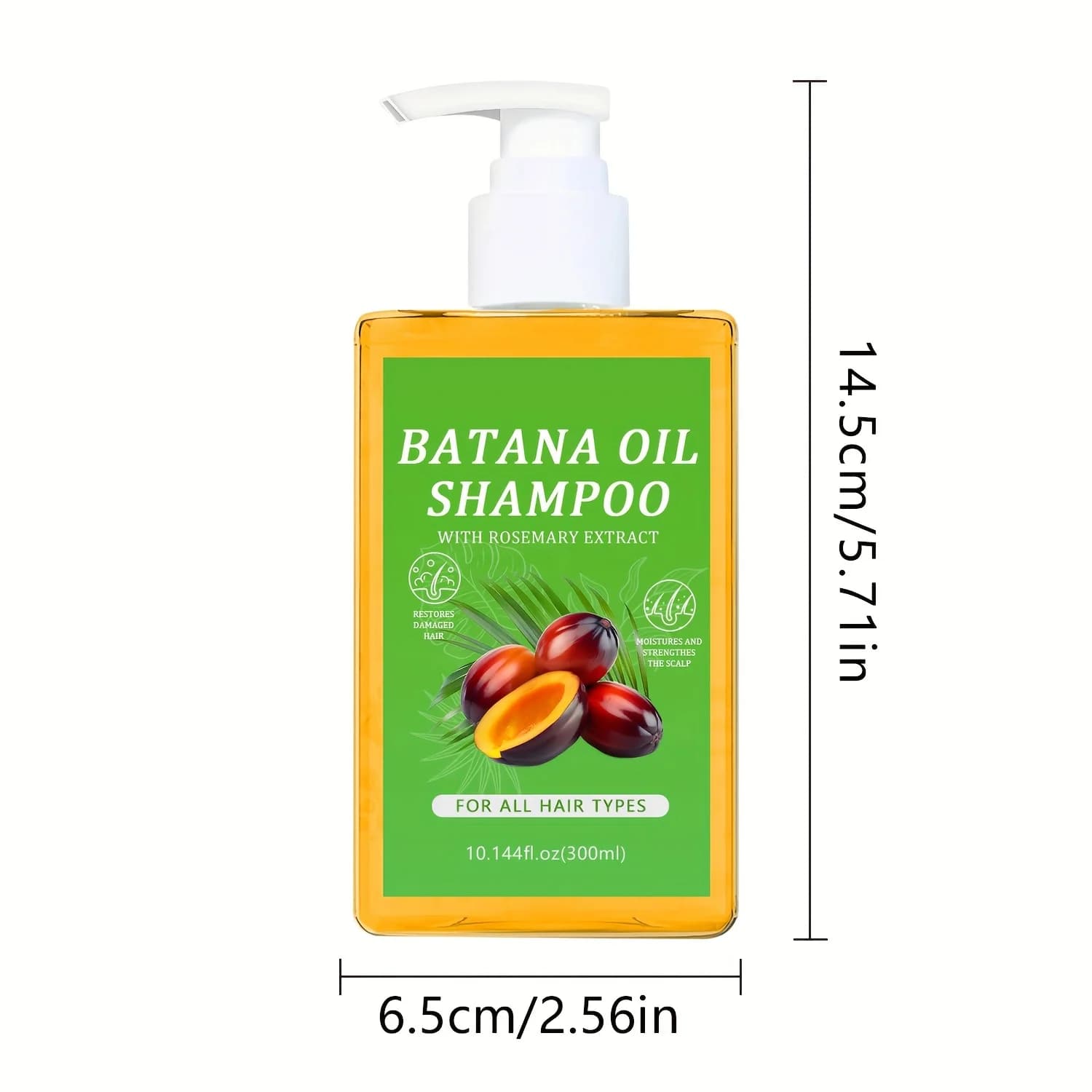 Shampoo à l'huile de Batana biologique : apaisant pour le cuir chevelu