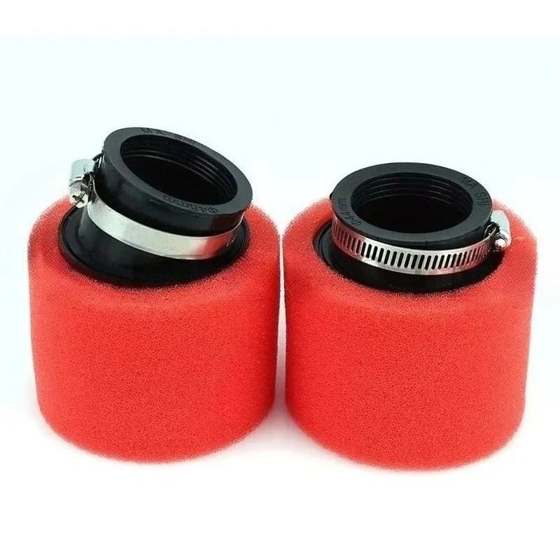 Filtre à Air en mousse 35mm 38mm 42mm 45mm 48mm 50mm 60mm, éponge nettoyante pour cyclomoteur, Scooter, Dirt Pit Bike, moto, noir et rouge
