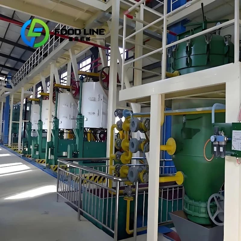 Ligne de production complète de pressage à froid d'huile, presse à vis robuste pour applications agricoles et industrielles agroalimentaires