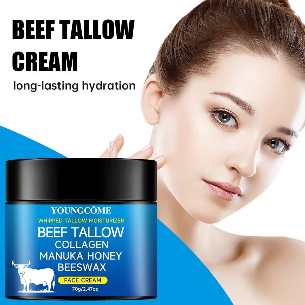Tallow crème pour le visage huile d'honayolive cru Anti-âge