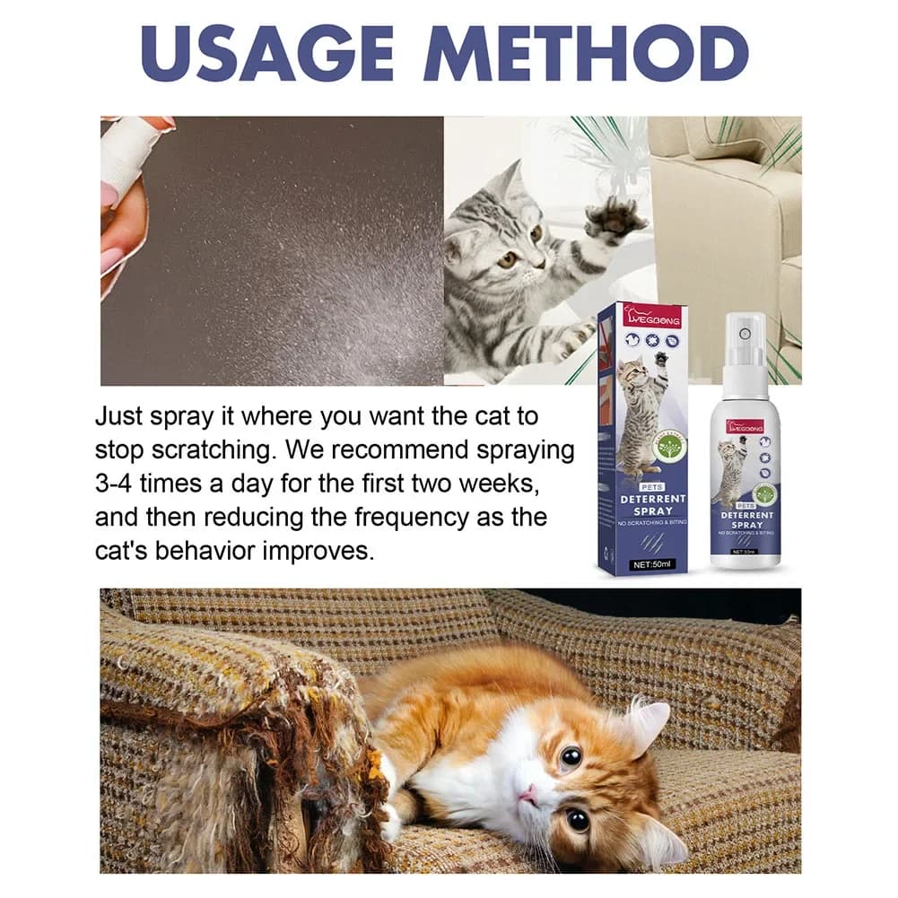 Spray pour chat, aide à l'entraînement
