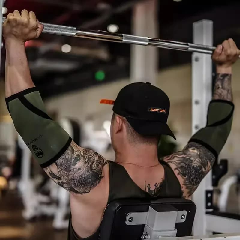Manchon de coude de 5mm pour l'entraînement physique hommes femmes banc de Protection de presse sport coudières élastiques respirantes pour la musculation
