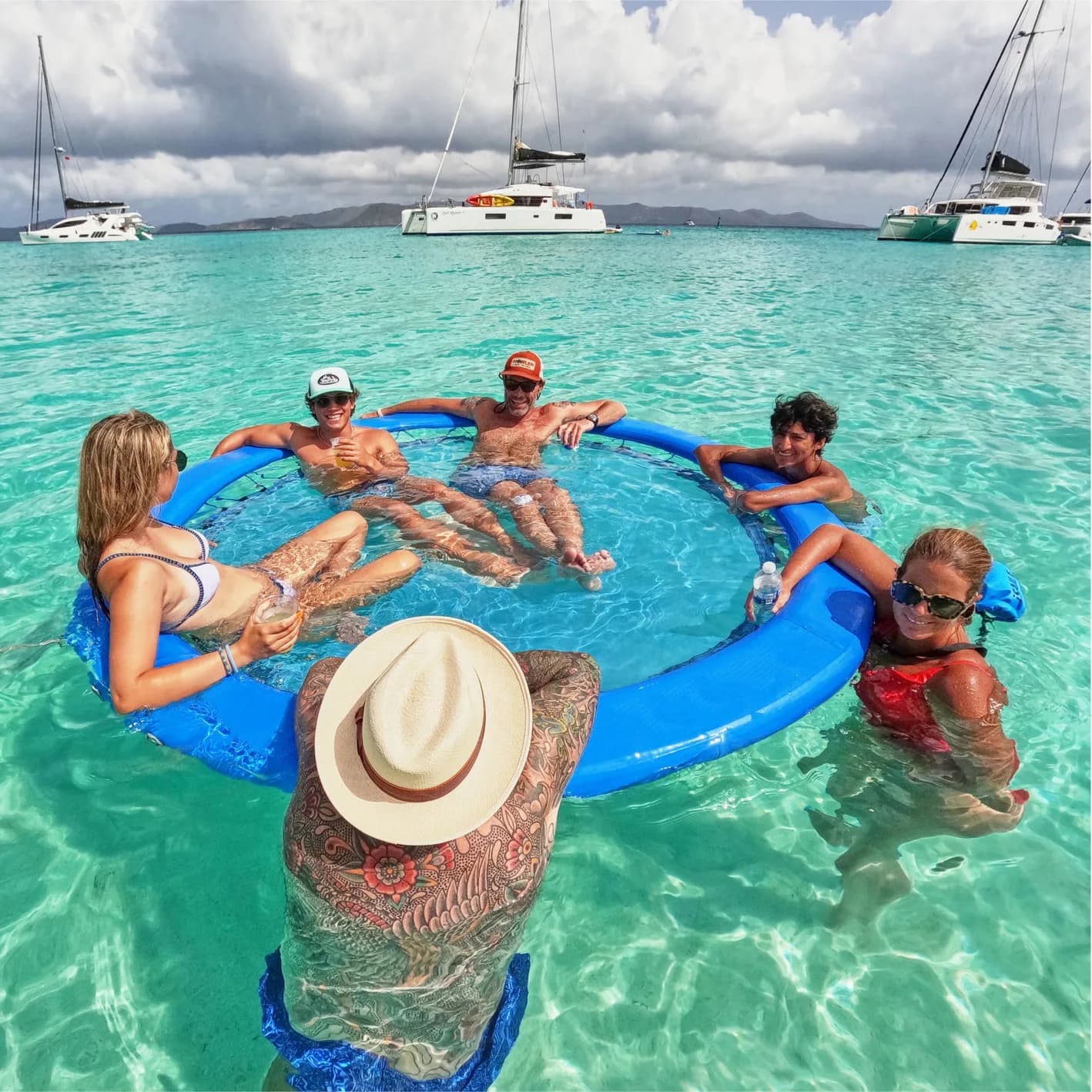 Piscine gonflable extérieure multi-usage PVC Anti-noyade planche flottante rangée