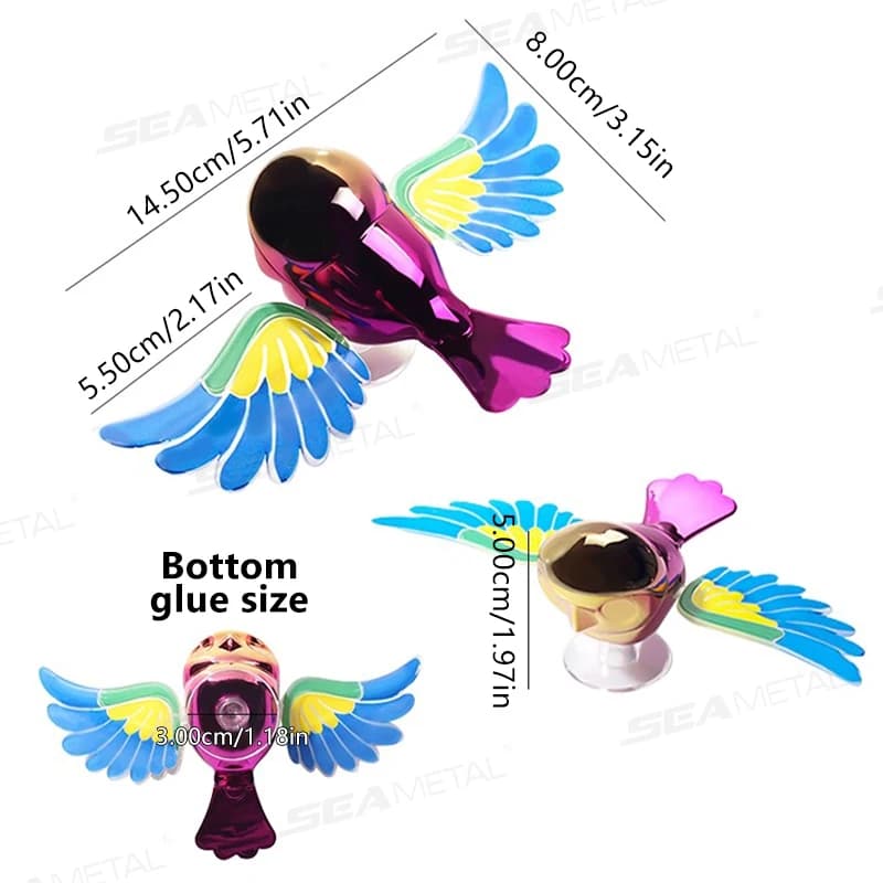 BLALION 2025 nouveau oiseau volant simulé voiture ornement aile peut balançer