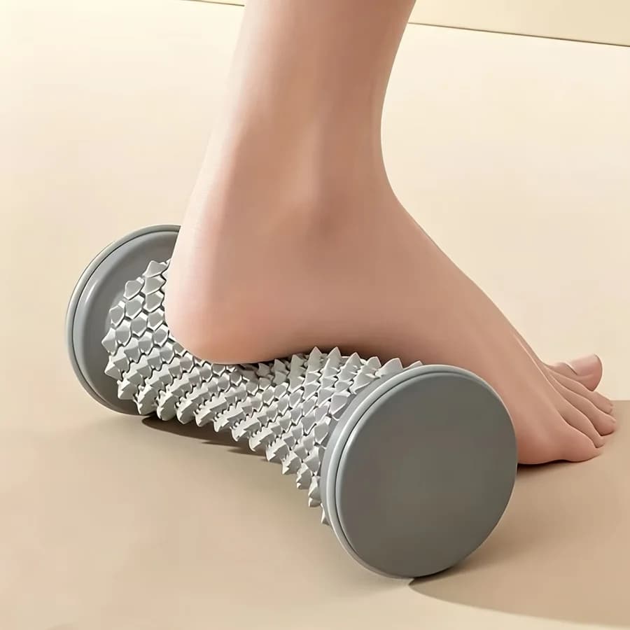 Rouleau de massage du fascia plantaire - Rouleau de massage des points d'acupuncture portable pour la maison - Relaxant pour les pieds, soulagement des pieds plats, yoga