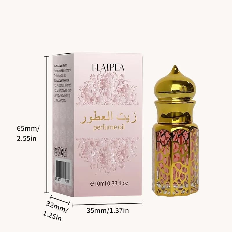 Huile de phéromone arabe 10 ml - Huile essentielle au parfum subtil, parfum rafraîchissant et longue durée, idéale pour les rendez-vous et l'usage quotidien